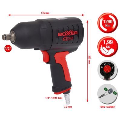 515.1195 - PNEUMATIC IMPACT WRENCH 1/2'' 1290 Nm