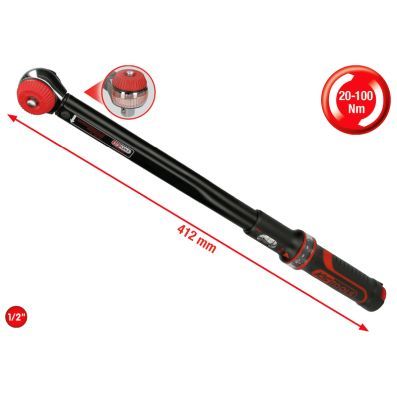 516.1432 - TORQUE WRENCH 1/2'' 10?100 Nm