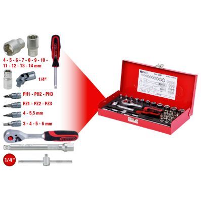 917.4030 - TOOL SET 30 PCS 1/4''