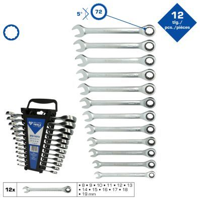 BT013012 - COMBINATION WRENCH SET 12 PCS