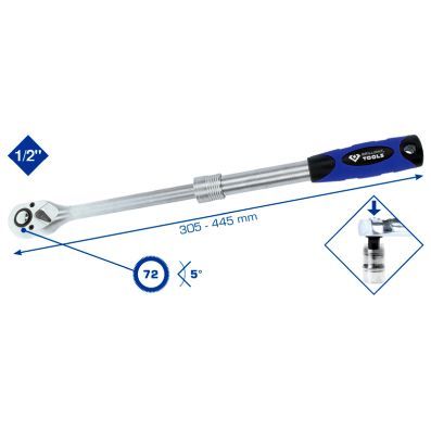 BT022992 - TELESCOPIC RATCHET 1/2''