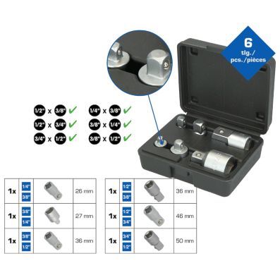 BT024006 - ADAPTER SET 6 PCS