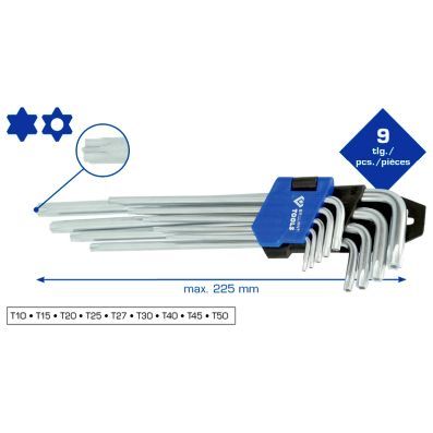 BT044019 - LONG TORX KEY SET 9 PCS