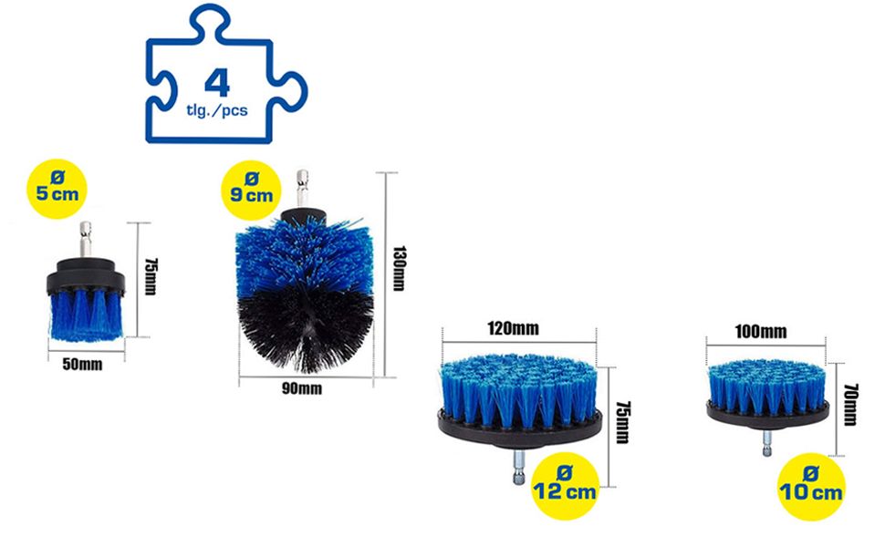 BT103110 - BRUSH SET 4 PCS